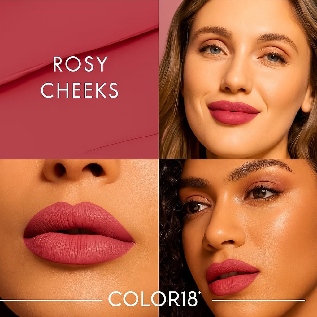 Color 18® Liquid Lipstick Set of 12 | Long Lasting Matte, Smudge-Proof & Waterproof Lip Colors | Bold & Vibrant Shades for All Occasions (Pack of 12)