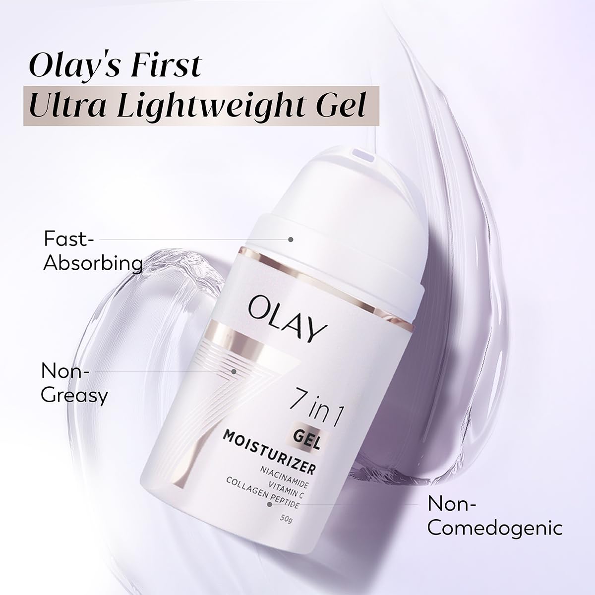 Olay 7in1 Gel Moisturizer with Niacinamide & Vitamin C, 50g