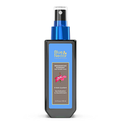 Blue Nectar Briganantadi Hair Tonic with Almond Rosemary Oil for Hair Growth