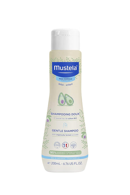 Mustela Gentle Baby Shampoo 6.76 fl oz - Tear-Free, Plant-Based Formula