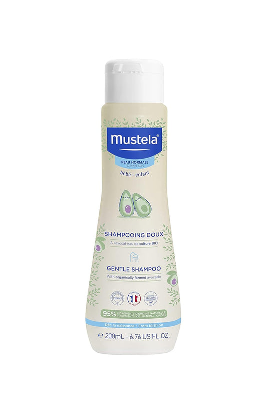 Mustela Gentle Baby Shampoo 6.76 fl oz - Tear-Free, Plant-Based Formula
