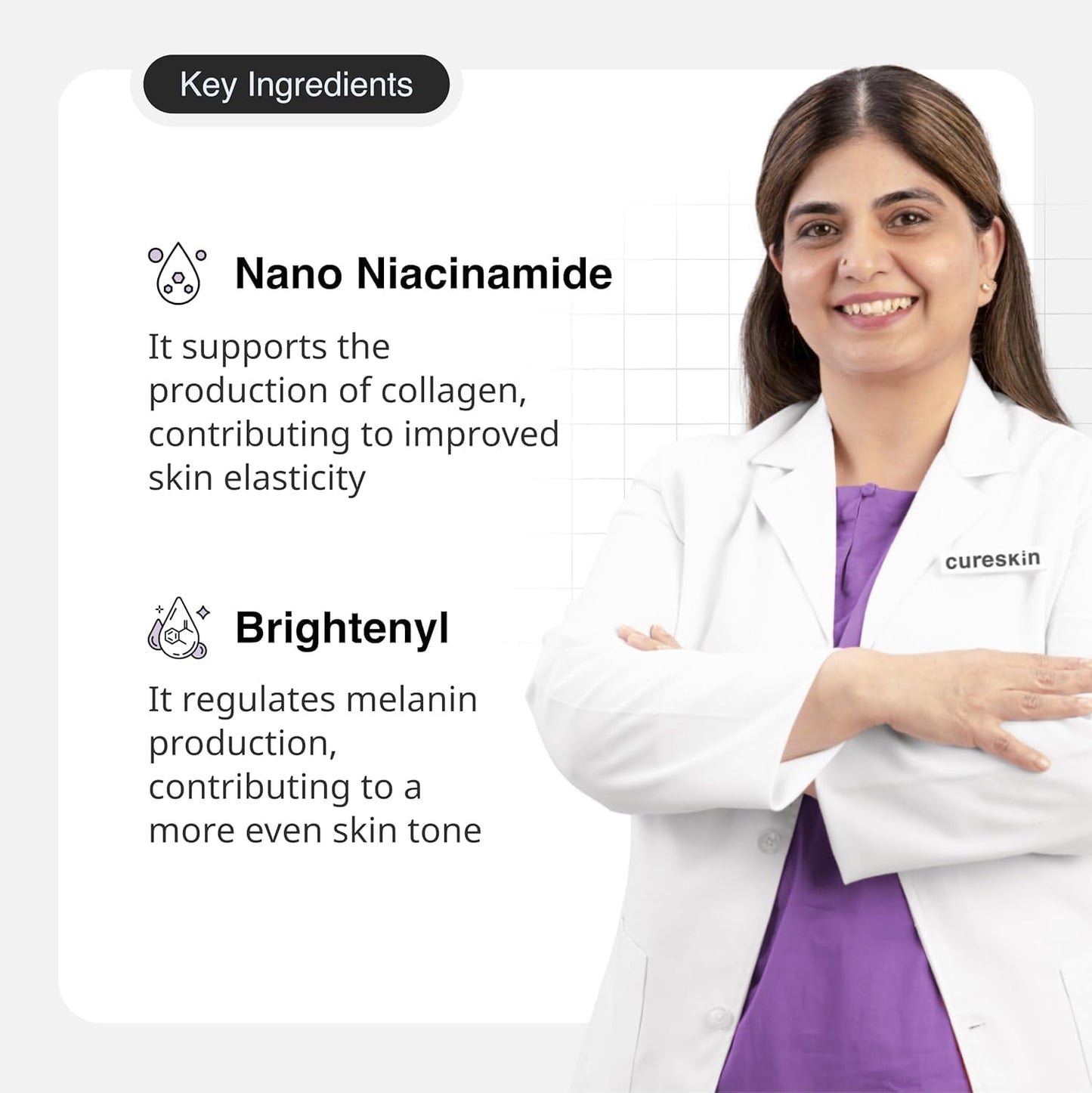 Cureskin Advance Skin Clear Serum with Niacinamide | Brightening Serum for Even-Toned Skin | Reduces Appearance of Blemishes and Uneven Texture, 20 ml (Pack of 1)