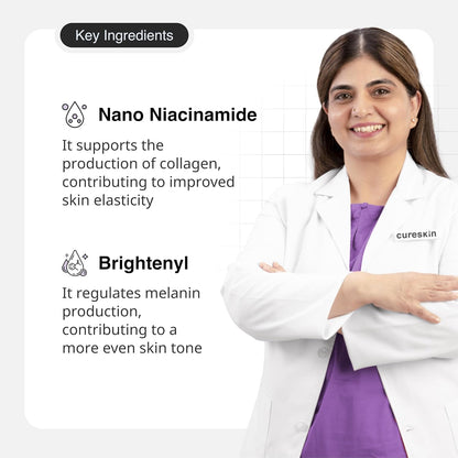Cureskin Advance Skin Clear Serum with Niacinamide | Brightening Serum for Even-Toned Skin | Reduces Appearance of Blemishes and Uneven Texture, 20 ml (Pack of 1)