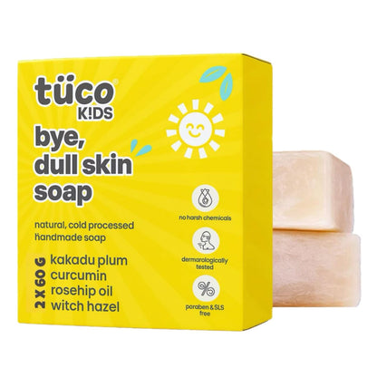 Tuco Kids Soap 6-Pack with Turmeric, Shea & Coconut, Paraben-Free, Ages 2-15