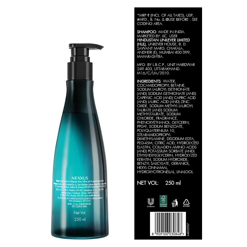 Nexxus Promend Repair Shampoo for Dry Hair, Sulfate-Free, 250ml