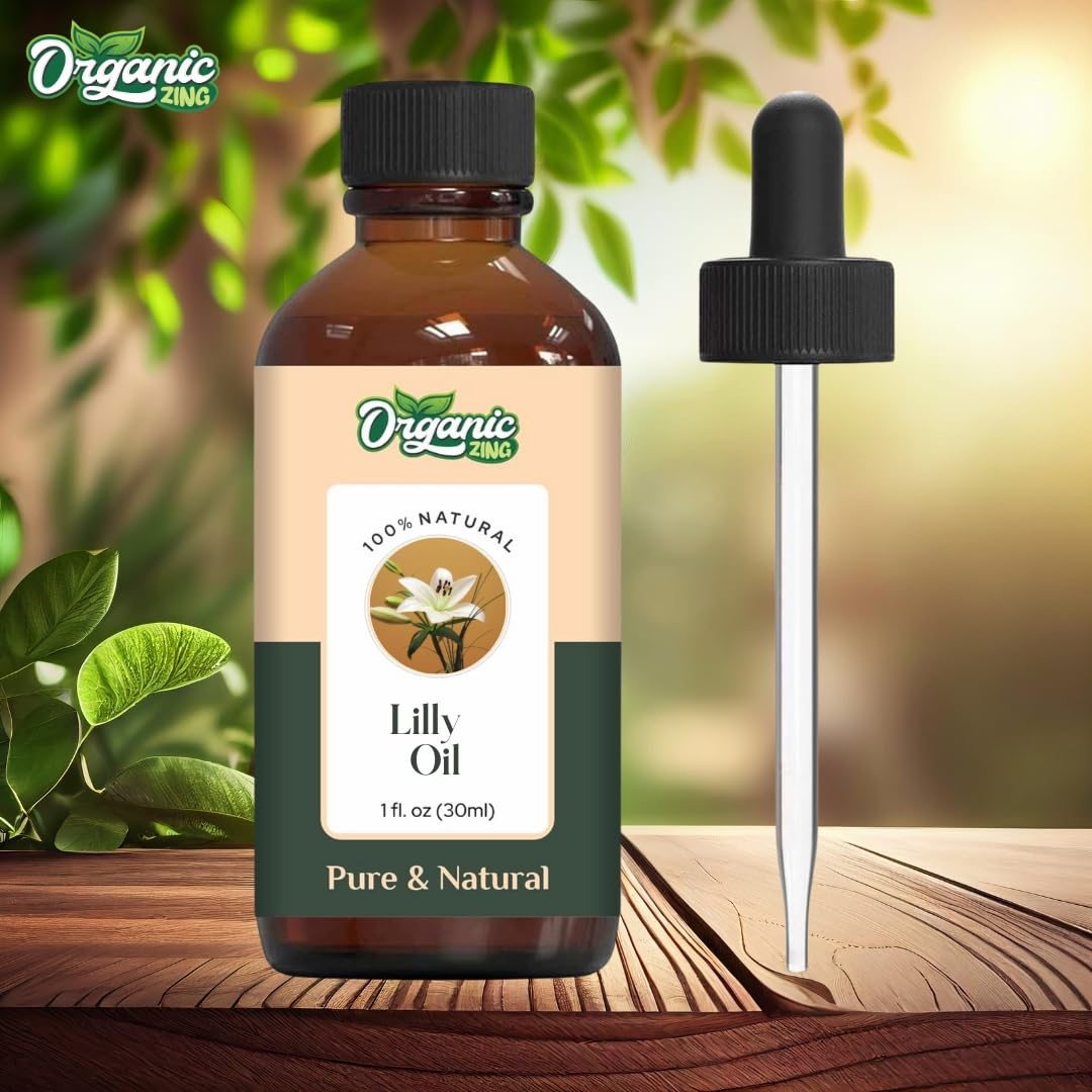 Organic Zing Lily (Lilium Auratum) Oil | Pure & Natural Essential Oil for Skincare & Aroma & Diffusers