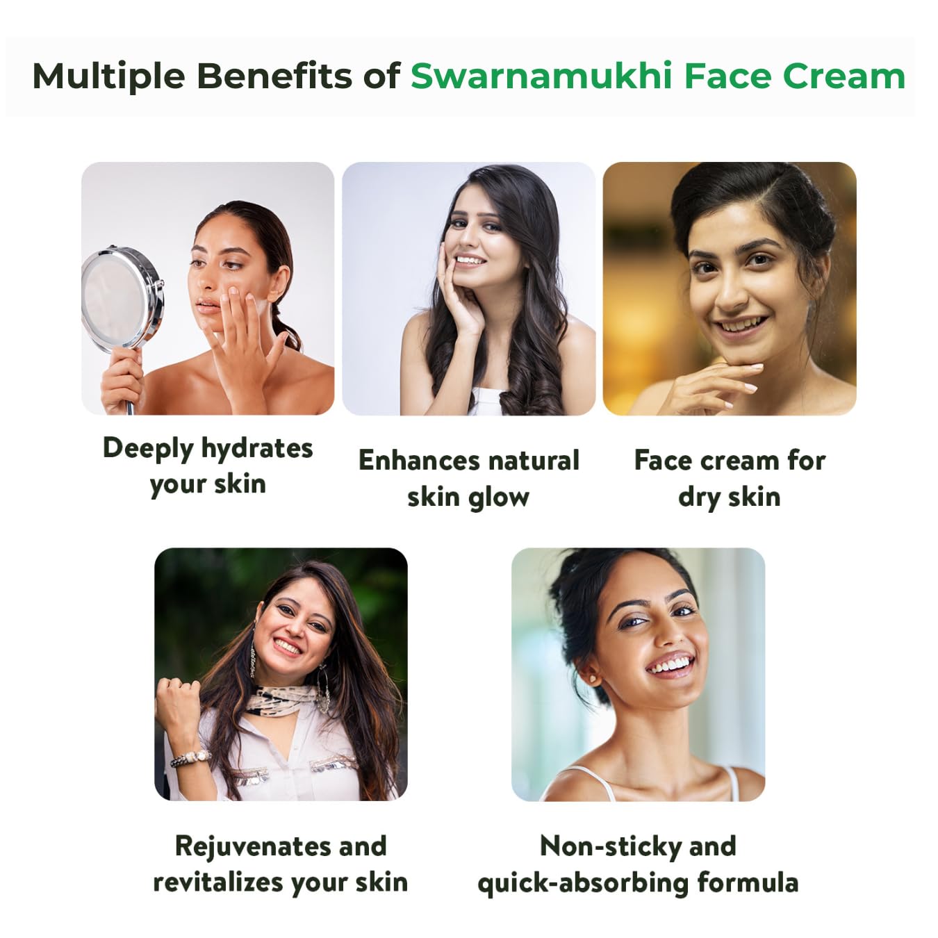 Kerala Ayurveda Swarnamukhi Face Cream| For a Natural Golden Glow |Face Cream for Dry Skin | Non-Greasy Formula| Night Cream for Dry Skin| with Kumkuma, Kamala, Manjishta, Chandana, Kanaka thailam, and Thila thailam |