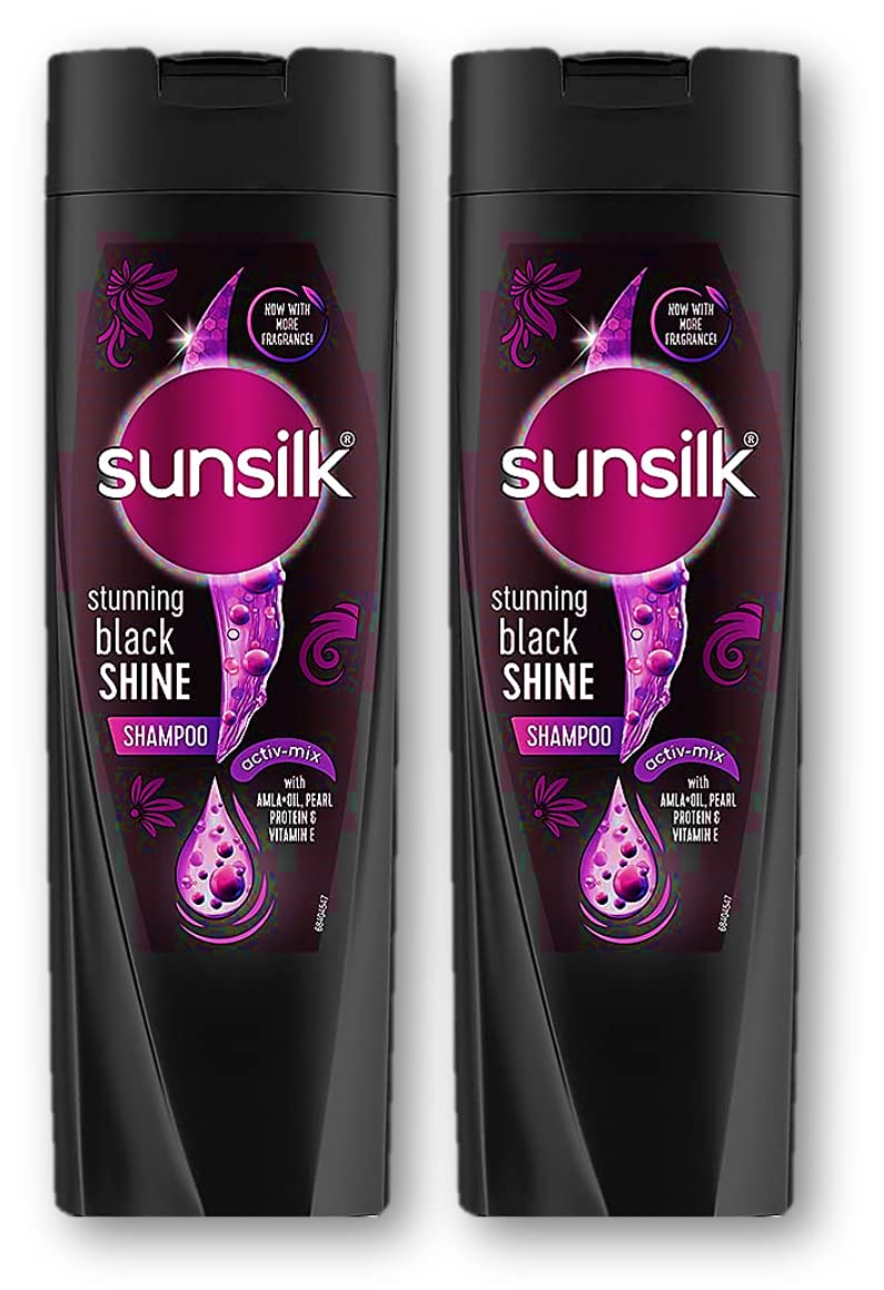 Sunsilk Black Shampoo, 5.5ml Sachet - Pack of 60