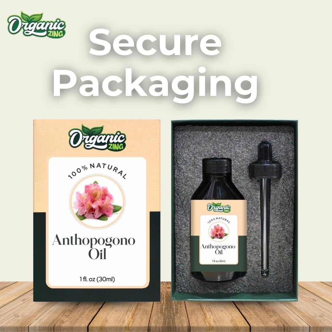 Organic Zing Anthopogon (Rhododendron anthopogon) Oil | Pure & Natural Essential Oil for Skincare, Aroma & Diffusers