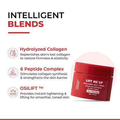 Conscious Chemist® Collagen Jelly Face Cream 50g | Niacinamide & Hydrolyzed Collagen | Powered by 6 peptides & Liftox™ technology | Sagging, Fine lines & Dullness | Anti-Aging Moisturizer | All Skin Types