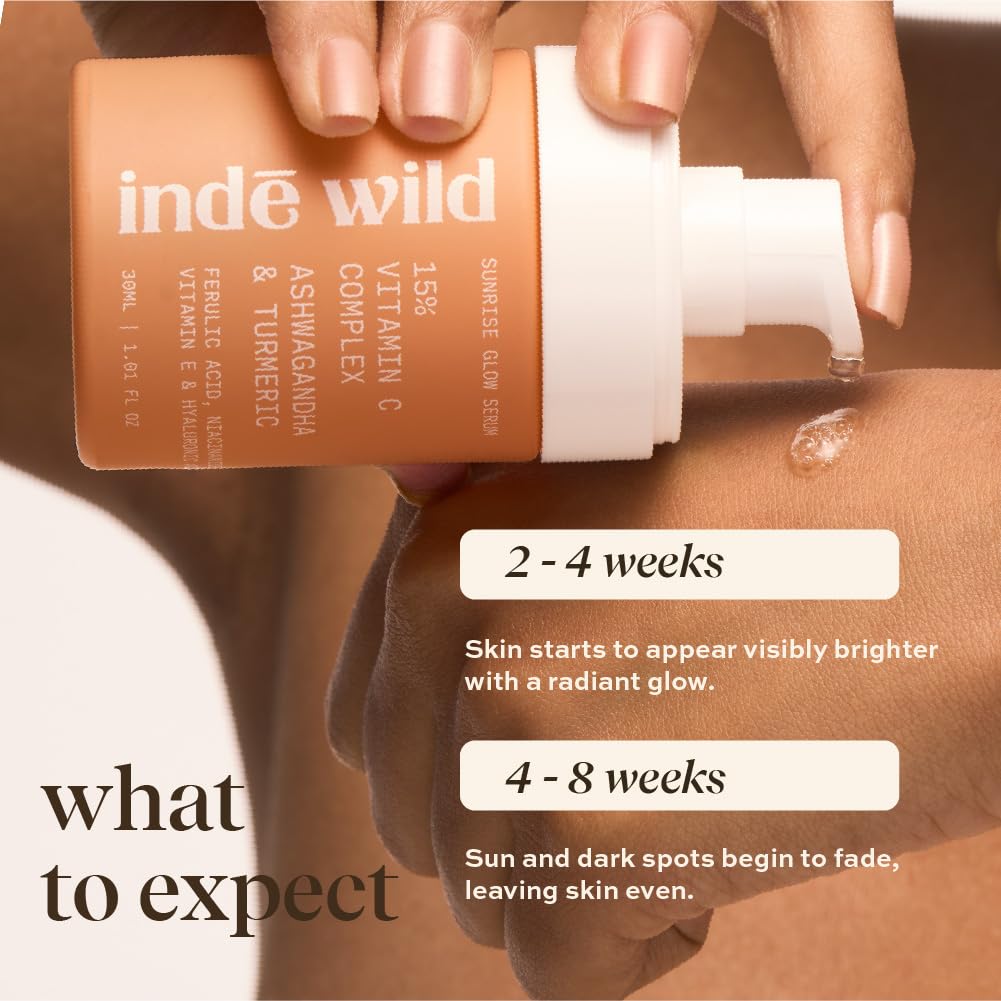 indē wild Vitamin C Serum 30ml for Radiant Skin with Turmeric & Niacinamide