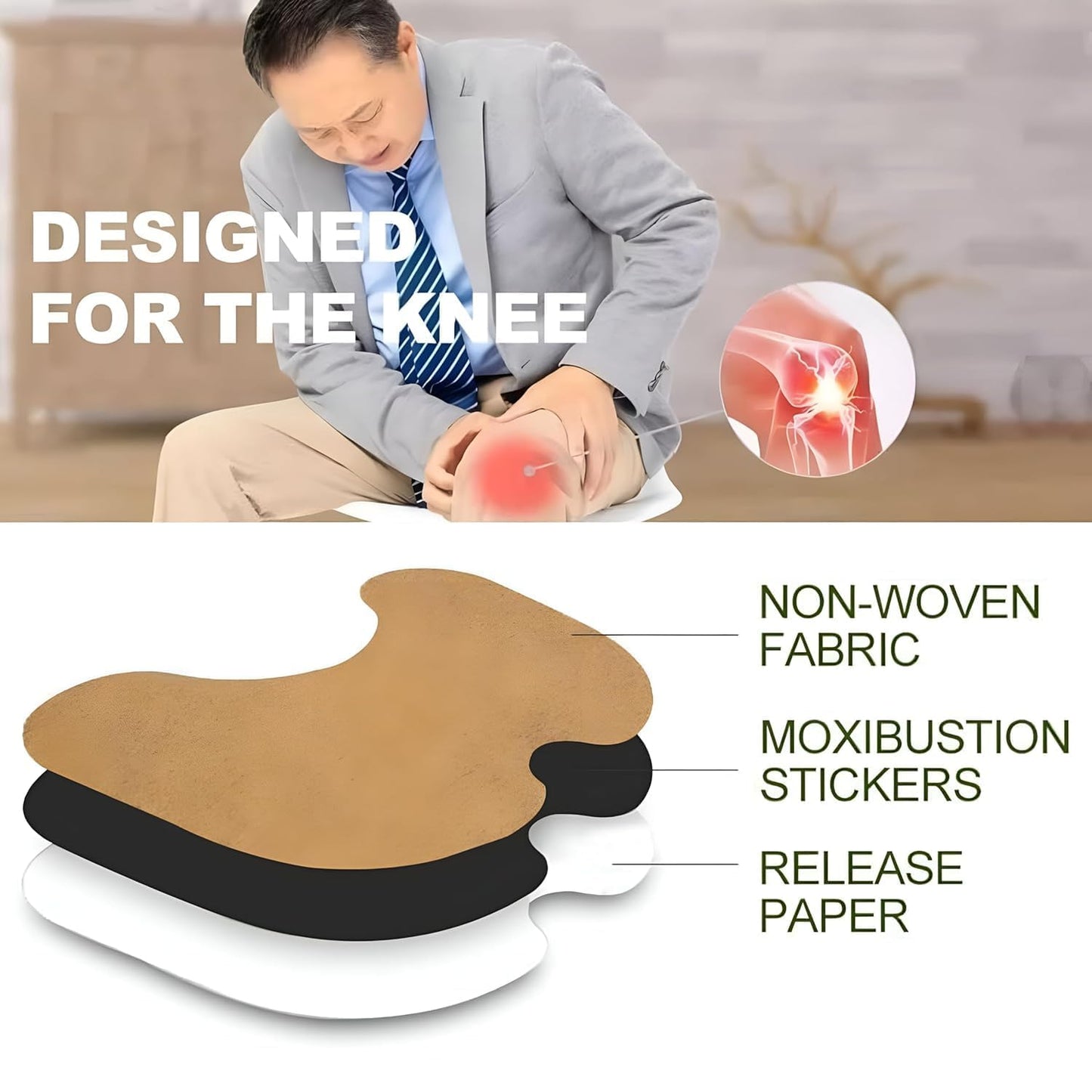 Eowote Herbal Knee Pain Relief Patches - 20 Pack