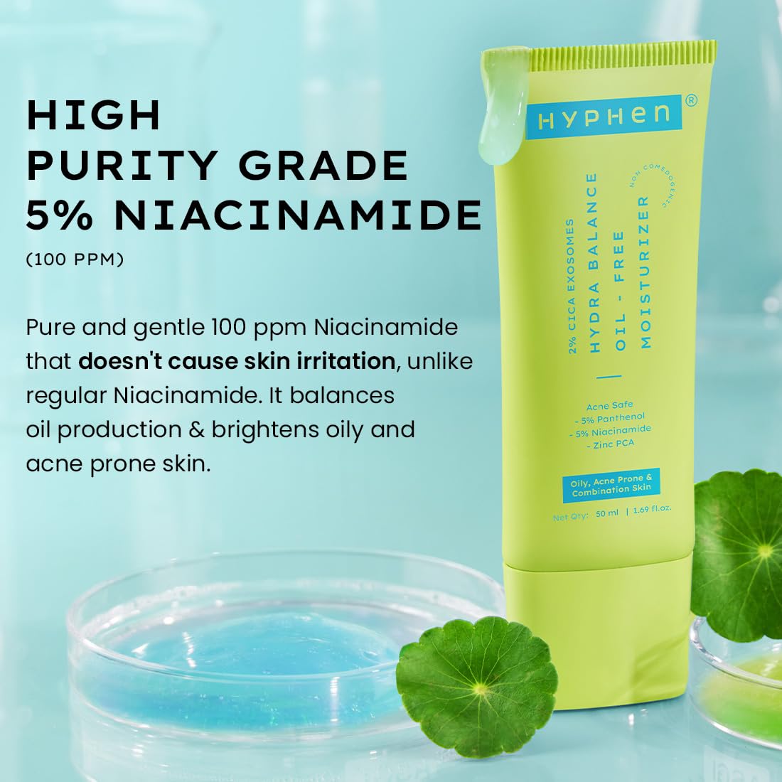 Hyphen Cica Exosomes Oil-Free Moisturizer 50ml - Luxury Hydration for All Skin Types