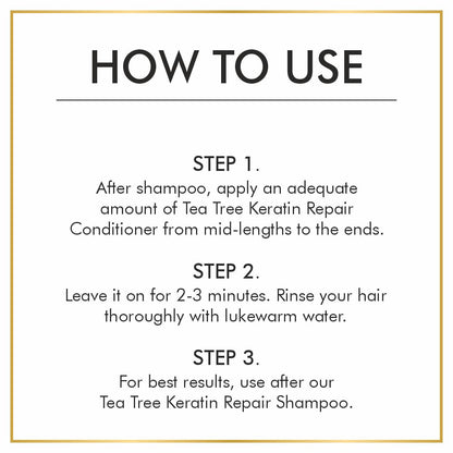 Nuerma Science Keratin Repair Tea Tree Hair Conditioner for Dandruff & Repair Damaged Hair
