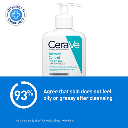 CeraVe Acne Control Cleanser 2% Salicylic Acid Niacinamide 236ml