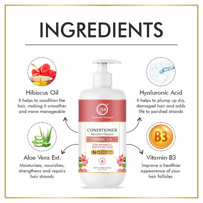 Nuerma Science Hibiscus Hair Conditioner with Keratin Repair