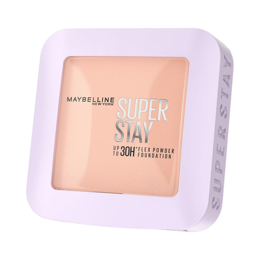 Maybelline New York Super Stay Flex Powder Foundation, 220, Full Coverage, 30H Flexible Wear, Oil-Control Transfer Proof, Waterproof & Sweatproof, 9g