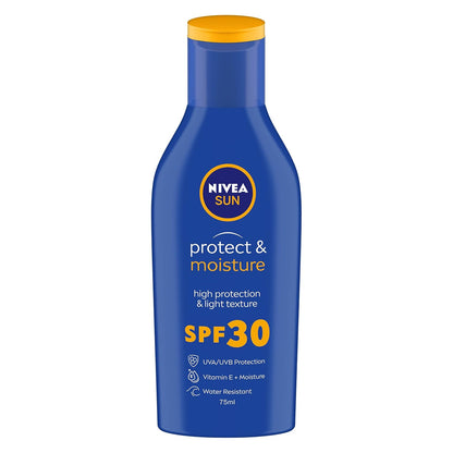 NIVEA Sun Protect SPF 30 Sunscreen 75ml - Luxury UVA/UVB Moisture Shield