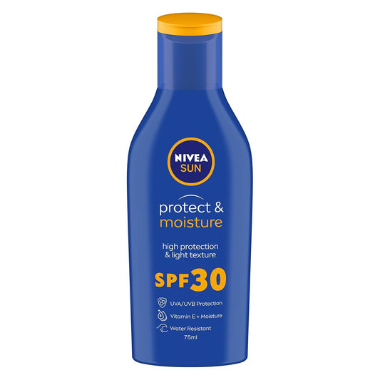 NIVEA Sun Protect SPF 30 Sunscreen 75ml - Luxury UVA/UVB Moisture Shield