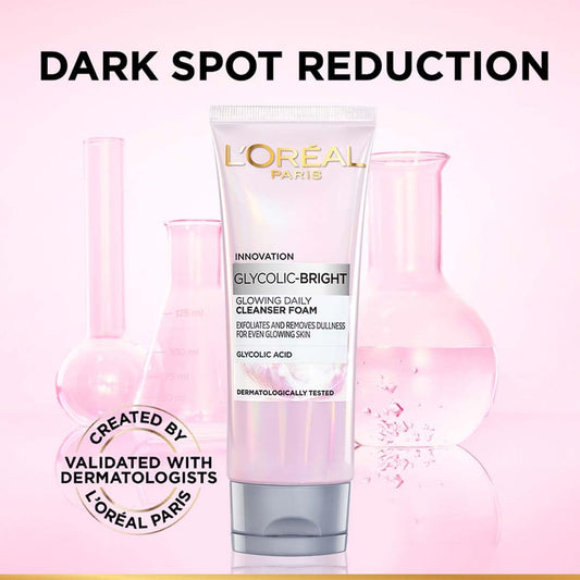 L'Oreal Paris Glycolic Bright Daily Foaming Face Cleanser