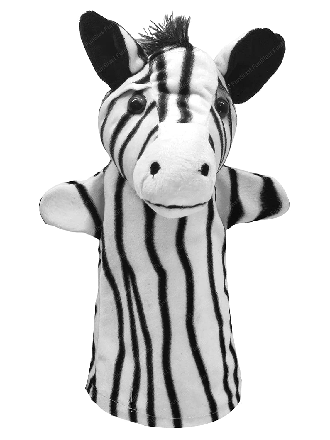 FunBlast Hand Puppets for Kids - Soft Puppets, Story Telling Puppet Toy, Plush Animals Puppet, Fun Play Learning Toys - Multicolor (Tiger)
