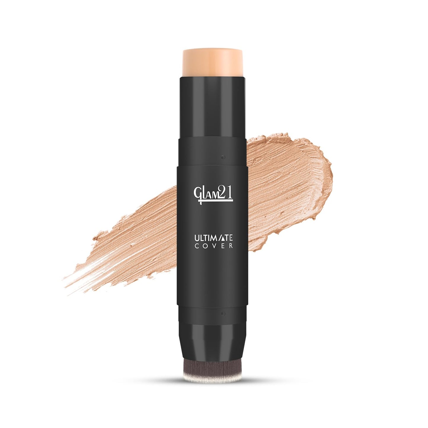 Glam21 Foundation Stick with Brush, Waterproof Matte Finish, 8g Vanilla Twist