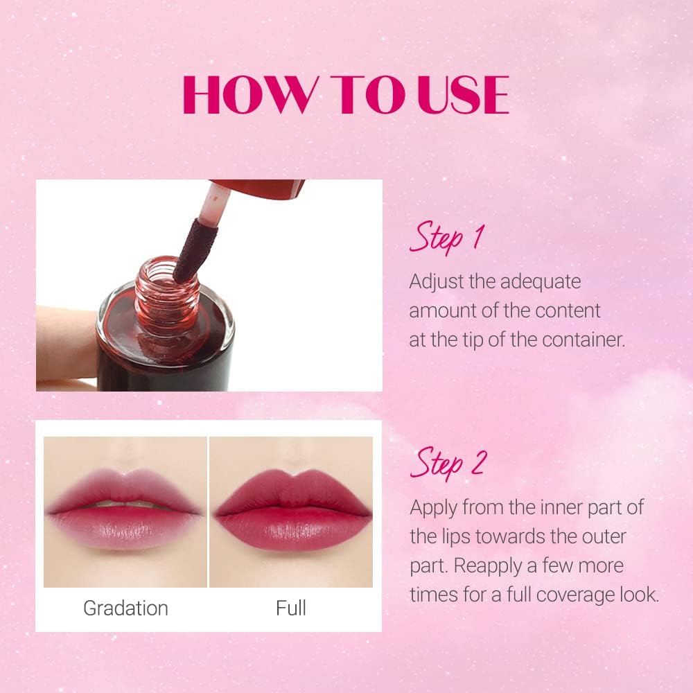 ETUDE Dear Darling Lip & Cheek Tint Cherry 9ml - Long Lasting, Waterproof
