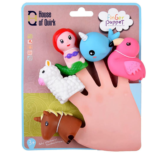 House of Quirk Animal Finger Puppets - Set of10