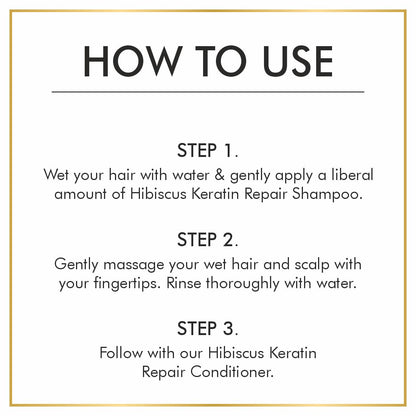 Nuerma Science Hibiscus Hair Shampoo with Keratin Repair (SLS Free)