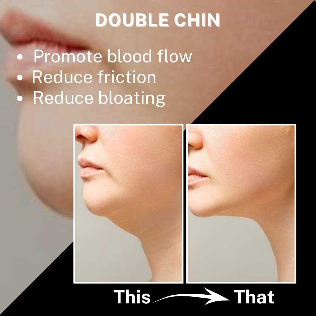 House of Beauty Double Chin Massager for Women & Men |3 in 1 Face& Jawline Lifting, Eye Puffiness, Skin Tightening | 10,000 Vibrations/Min | Anti-Ageing Face Sculpting Tool | Portable & Rechargeable