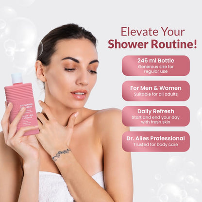 Dr. Alies Exfoliating Body Wash 245ml with AHA BHA for Smooth Skin