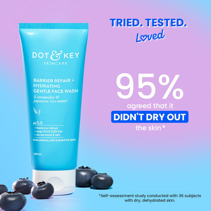 DOT & KEY Barrier Repair + Hydrating Gentle Face Wash With Probiotic