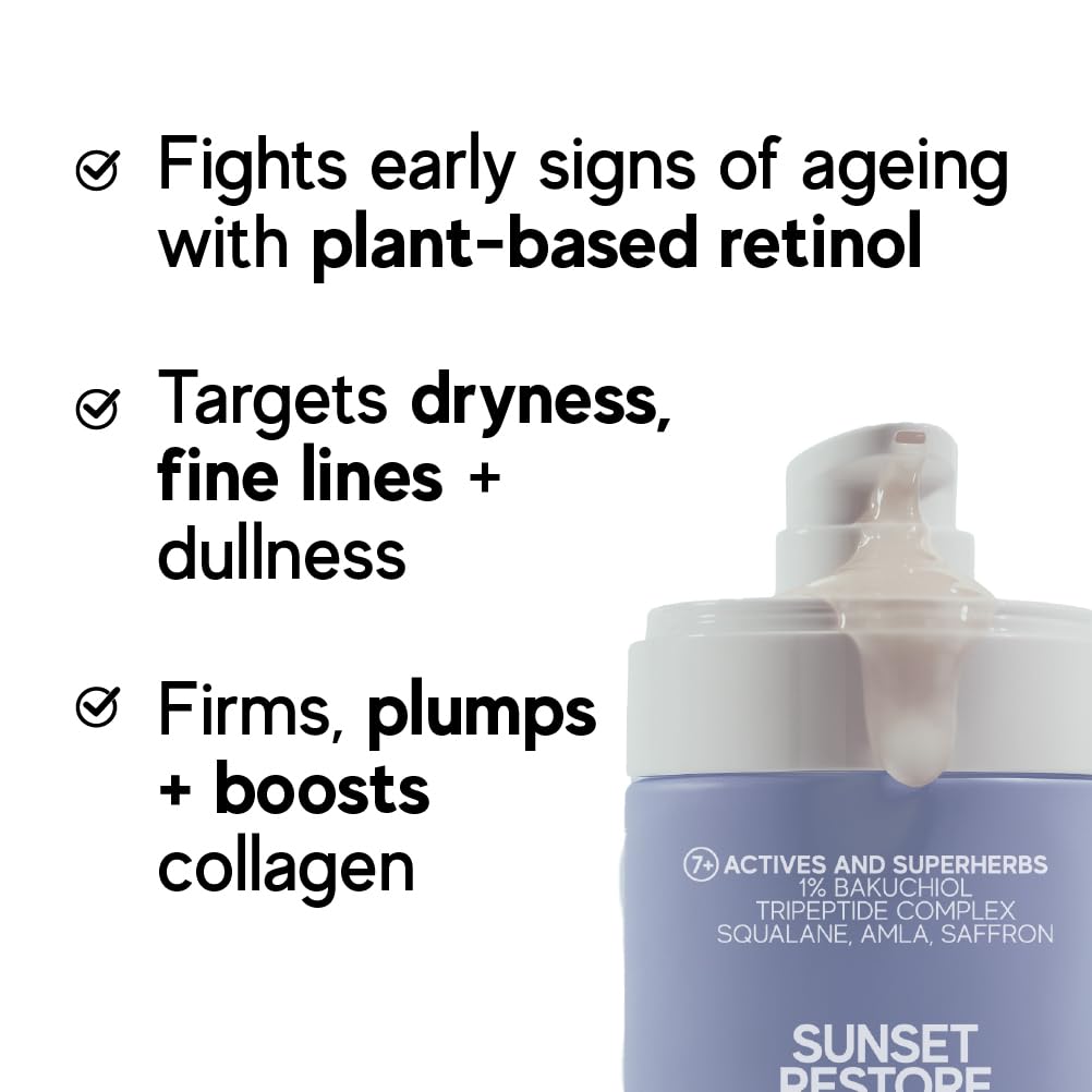 Indē Wild PM Sunset Restore Serum 30ml - Bakuchiol, Squalane, Ayurvedic Blend