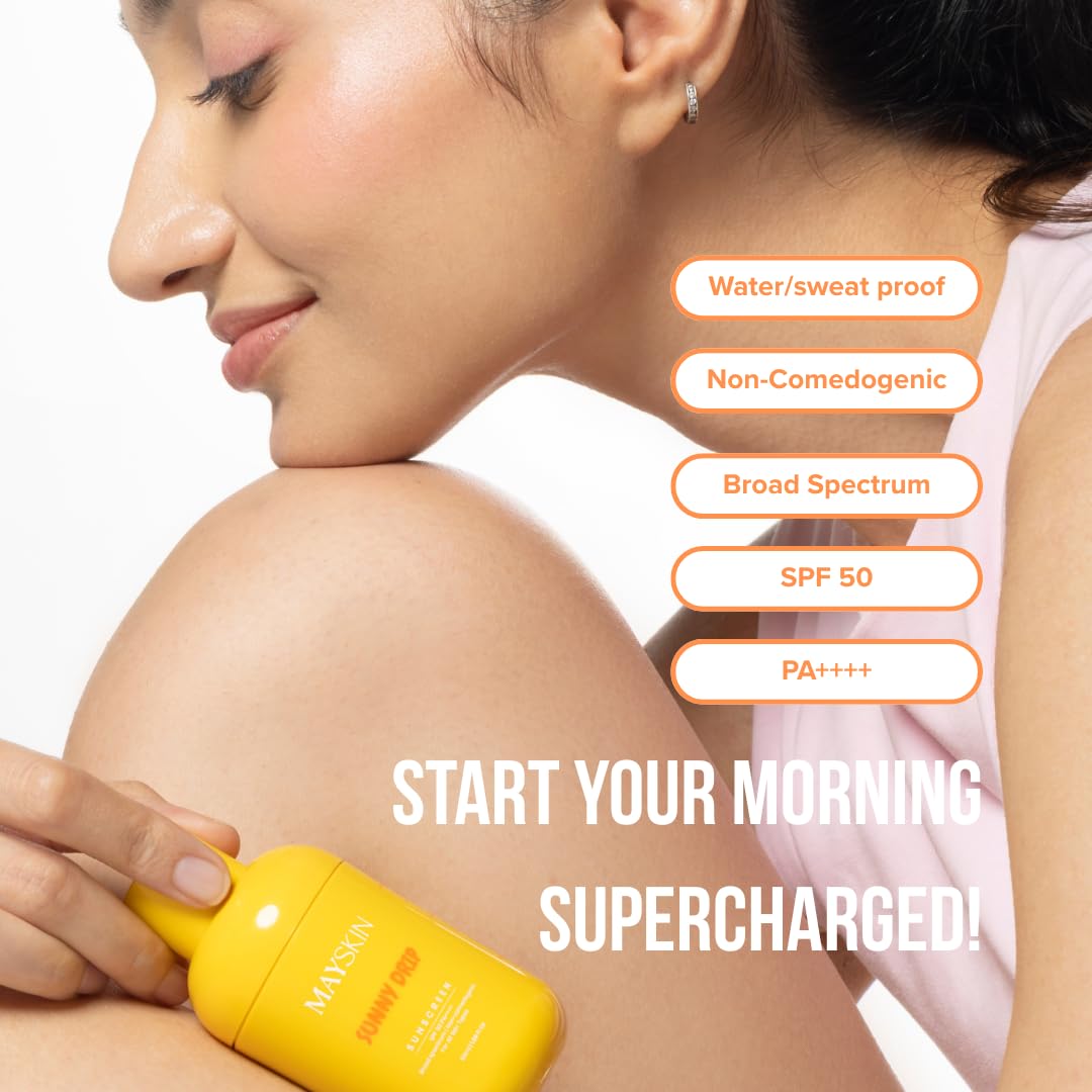 Mayskin SPF50 Sunscreen: Hydrating, Soothing, Broad Spectrum, 50ml