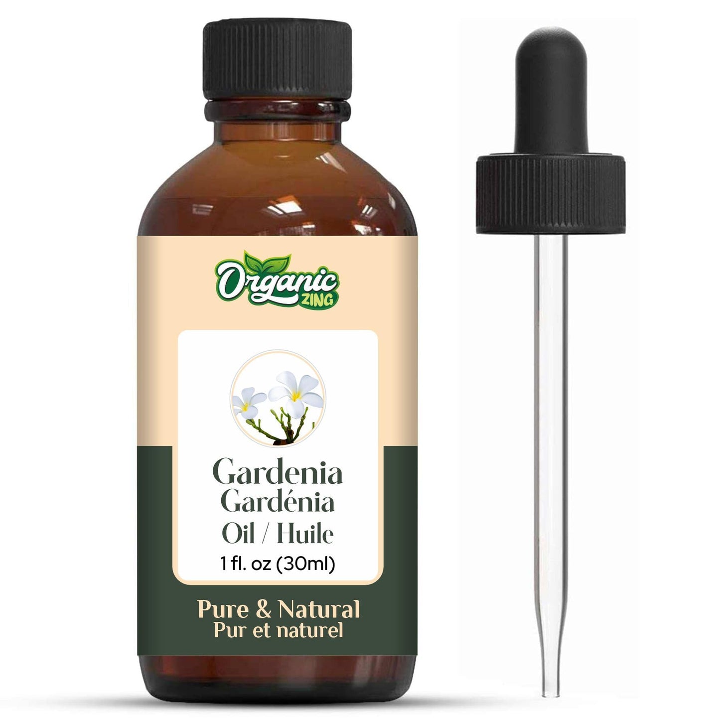 Organic Zing Gardenia (Gardenia jasminoides) Oil | Pure & Natural Essential Oil for Skincare, Aroma and Diffusers
