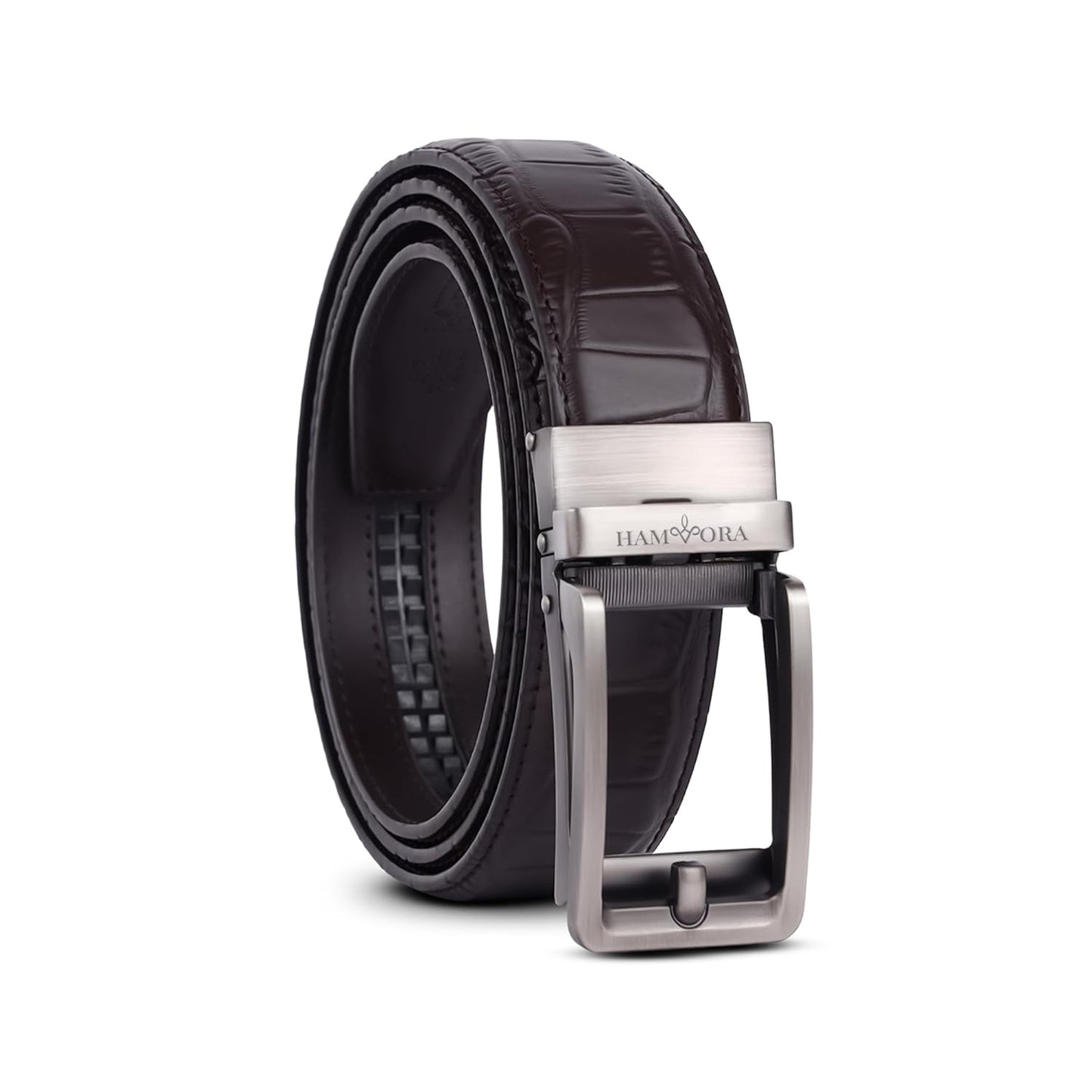Hamvora Genuine Leather Belt for Men Formal & Casual Wear - Belts for Men Leather Original, Durable Buckle - Belt for Man - Gift for Husband, Father, Friend