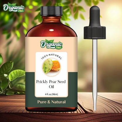 Organic Zing Prickly Pear Seed (Opuntia basilaris P.) Oil | Pure & Natural Carrier Oil for Massage, Skincare & Haircare