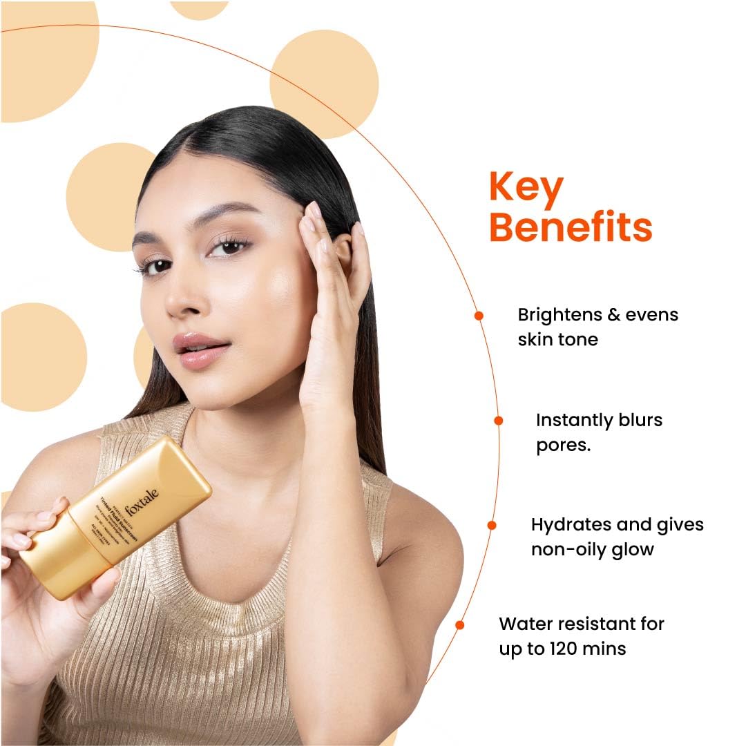 Foxtale SPF 50 Tinted Sunscreen with Niacinamide & Vitamin E 50ml