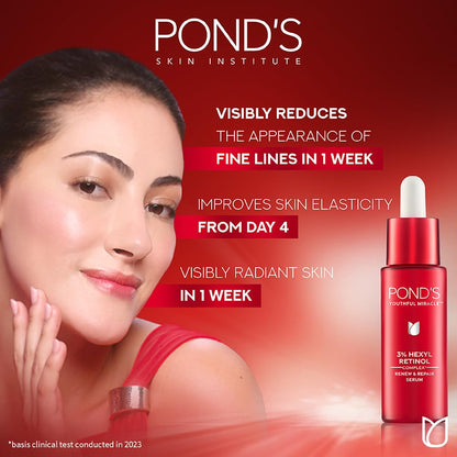 POND'S Youthful Miracle Retinol Serum 14ml for Renewal & Repair