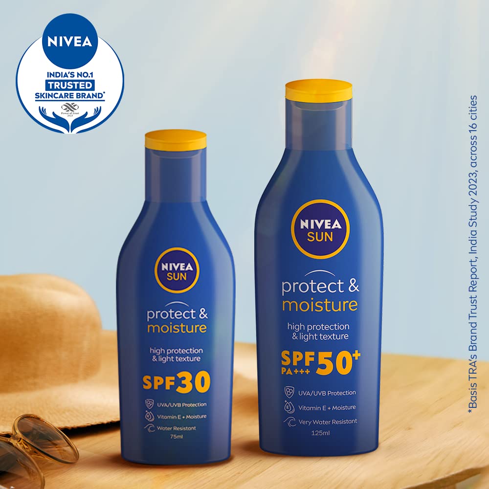 NIVEA Sun Protect SPF 30 Sunscreen 75ml - Luxury UVA/UVB Moisture Shield