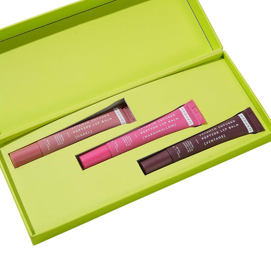 Hyphen Lip Balm Gift Kits | Juicy Lips Or Nothing Gift Kit | Gift Set Hamper for Women | Hydrating, Glossy Lip Balms | Lip Balm for winters | Gifting Anniversary, Birthday, Valentine, Raksha Bandhan Gifts for Women & Men| Tinted LipBalm for Women - 3X10g
