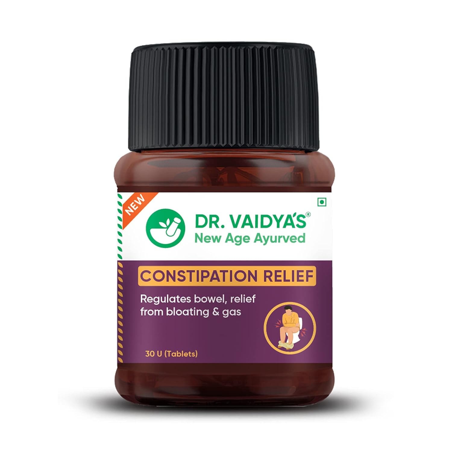 Dr. Vaidya's Ayurvedic Constipation Relief Tablets - 60 Count