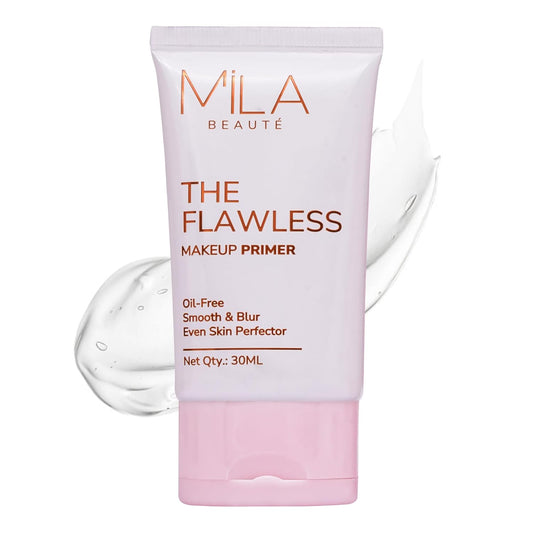 Mila Beauté Oil-Free Makeup Primer with Vitamins A & E, Matte Finish, 30ml
