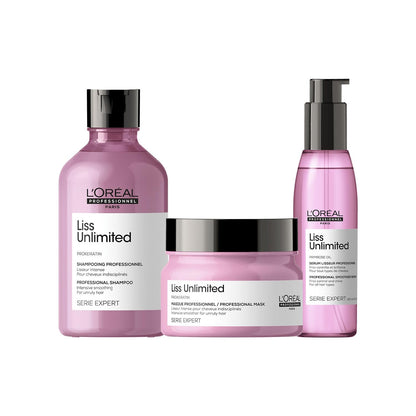 L'Oréal Professionnel Liss Unlimited Professional Shampoo For Unruly Hair, 300ML | Intensive Smoothing Shampoo