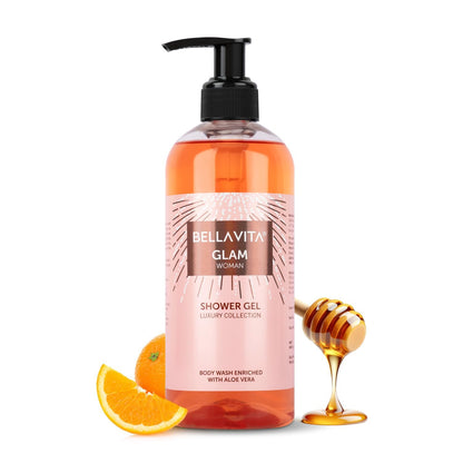 Bella Vita Luxury CEO MAN Body Wash Shower Gel for Men |Men's Bodywash 500ml | Deep Cleansing, Hydrating, Moisturising with Aloe Vera Extract & Charcoal Powder| Suitable for All Skin Types