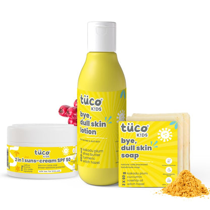 Tuco Kids Soap 6-Pack with Turmeric, Shea & Coconut, Paraben-Free, Ages 2-15