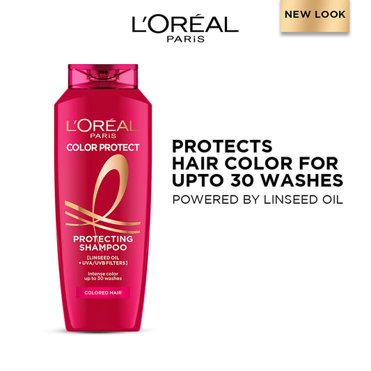 L'Oréal Paris Shampoo, Vibrant & Revived Colour, For Colour-treated Hair, Protects from UVA & UVB, Colour Protect, 340 ml