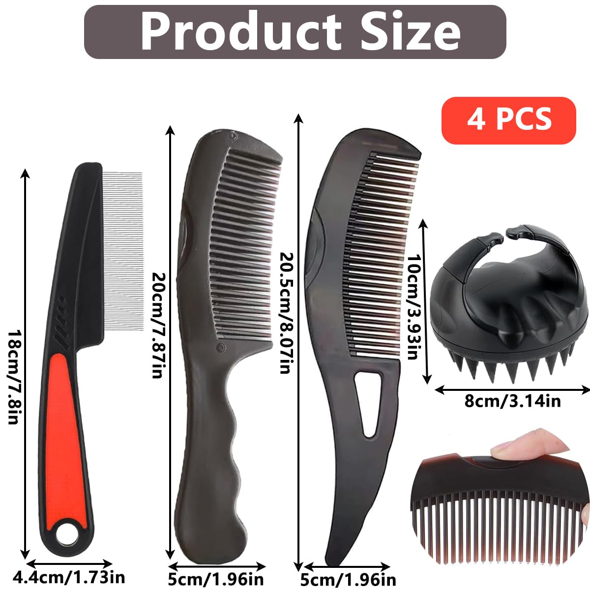 Buy3x ADVANCED CARE ANTI DANDRUFF COMB COMBO