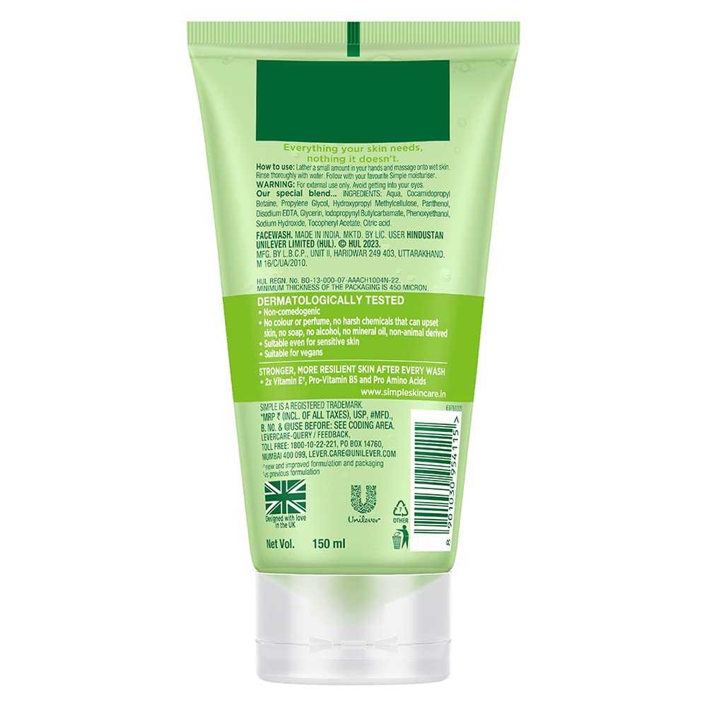 Simple Refreshing Face Wash for All Skin Types - 150ml