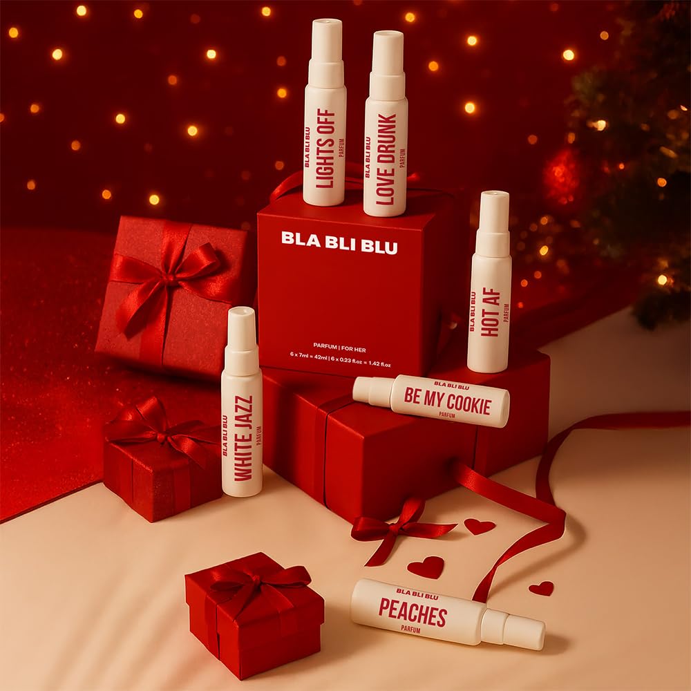 BLABLIBLU Perfume Gift set Mini Travel Trial Pack for Woman|6x7ml|Long-Lasting Parfum Fragrances - better than EDP, EDT & EDC |Perfume For Women|Citrus, Floral & Fresh Notes